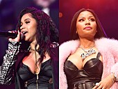 「カーディ・B、ニッキー・ミナージュ一行と乱闘　インスタに怒りの長文メッセージを投稿」1枚目/1