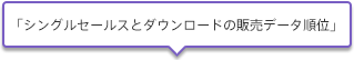 「シングルセールスとダウンロードの販売データ順位」