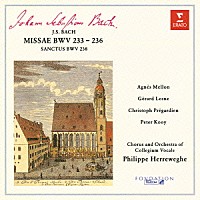 フィリップ・ヘレヴェッヘ「 Ｊ．Ｓ．バッハ：４つのミサ曲　ＢＷＶ２３３－２３６　サンクトゥス　ＢＷＶ２３８」