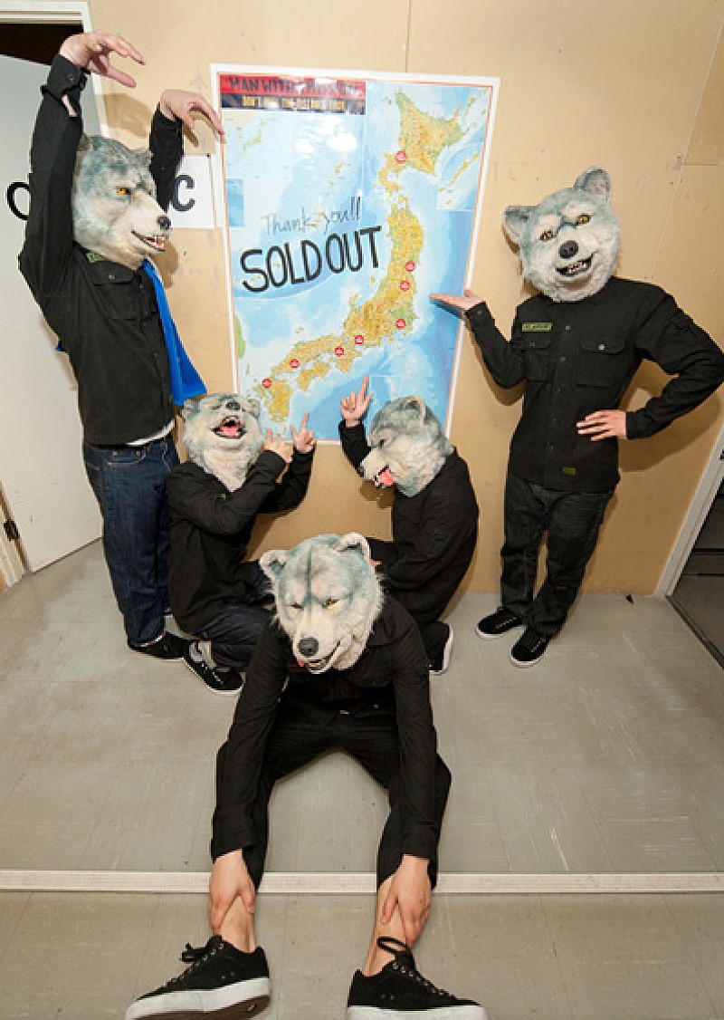 MAN WITH A MISSION「狼×人間？ 洋楽派も納得の異色集団がオリコン6位の大健闘」1枚目/4