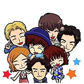 「AAAメンバーたちの可愛いイラストがスタンプに 公式LINEスタンプ配信スタート」1枚目/1