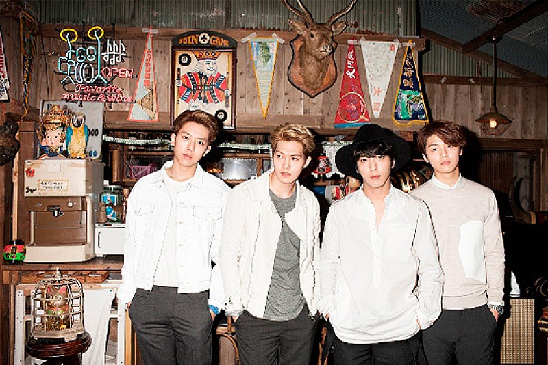 CNBLUE 新曲MV公開“TEAM WHITE”がカフェでクールなパフォーマンス