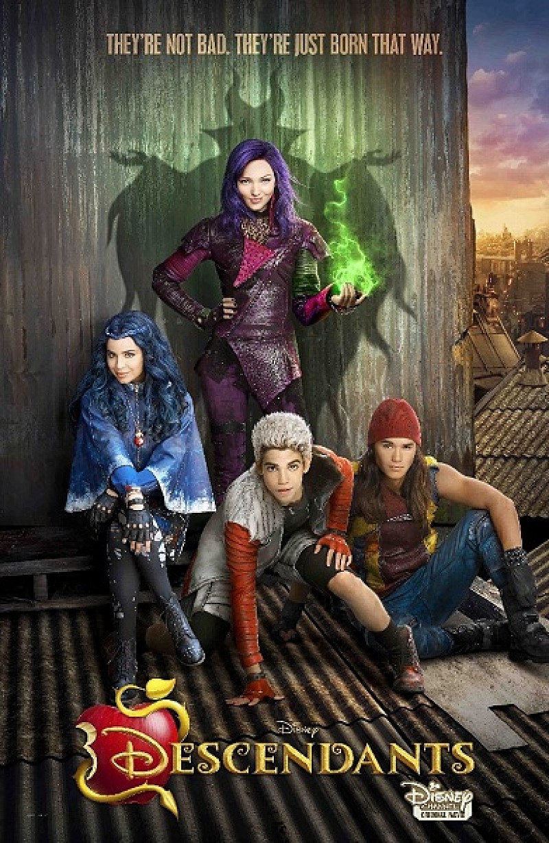 ディズニー・チャンネル「映画『Descendants』ポスターアート初公開、ディズニー映画の悪役の子どもたちが主人公」1枚目/1