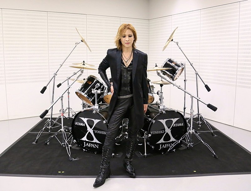 Ｙｏｓｈｉｋｉ「YOSHIKI 震災復興“継続的支援”チャリティーオークションで本人愛用ドラムセットついに落札される」1枚目/1