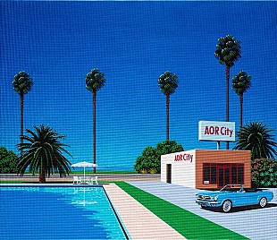 「“AOR誕生40周年”を記念して、ソニーミュージックから70～80年代のAOR名盤・レア盤を一挙100タイトル再発。キャンペーンのメイン・ビジュアルは、永井博氏による書き下ろしイラスト。」