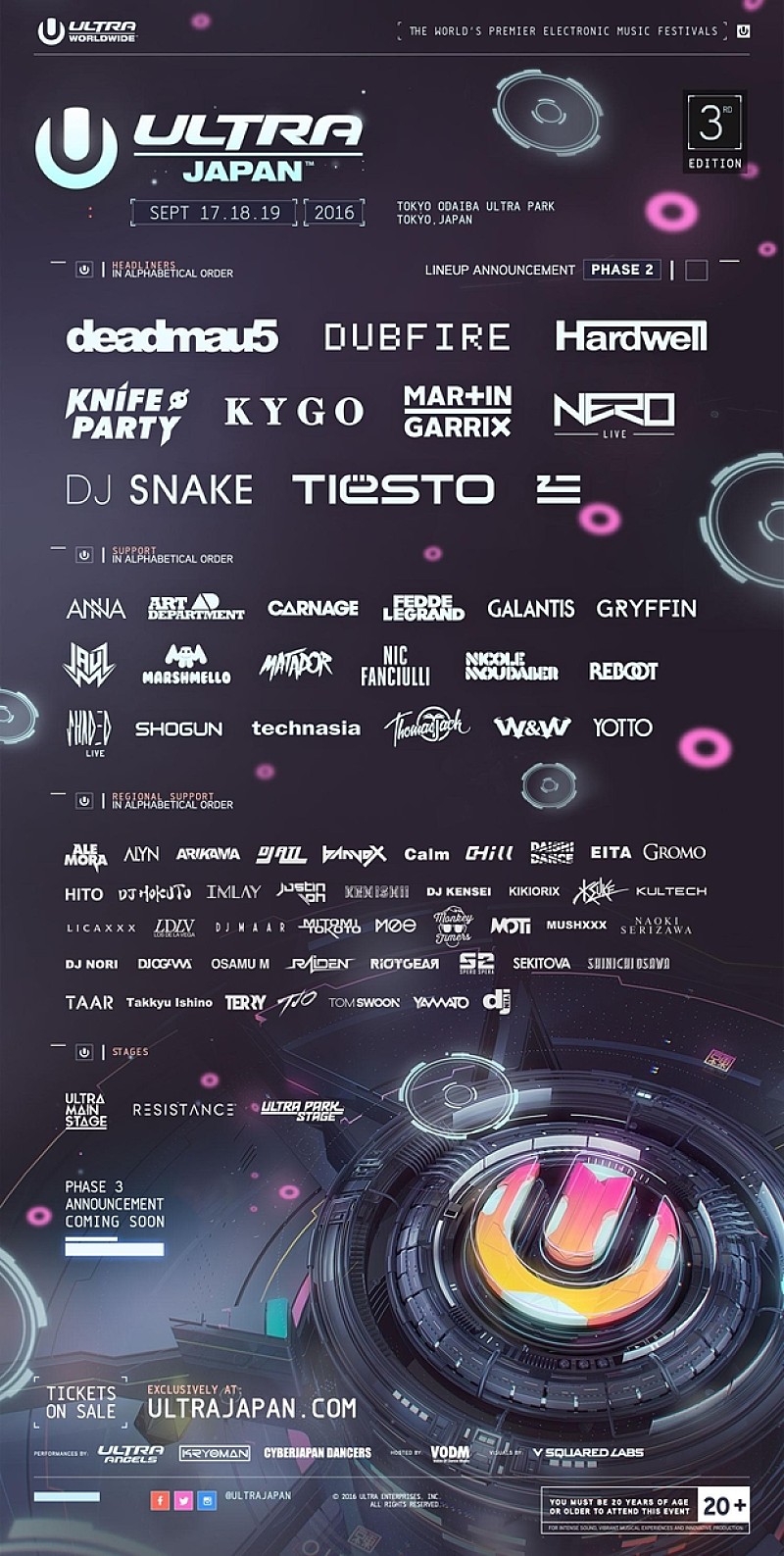 ULTRA JAPAN 2016 セカンドラインナップが発表。Kygoの初来日が決定！