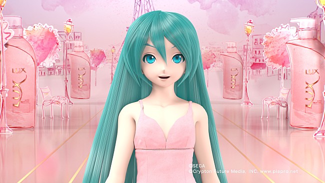 初音ミク「初音ミク ラックスのCMに登場！ ツインテールをほどいてストレーヘアを初披露」1枚目/23