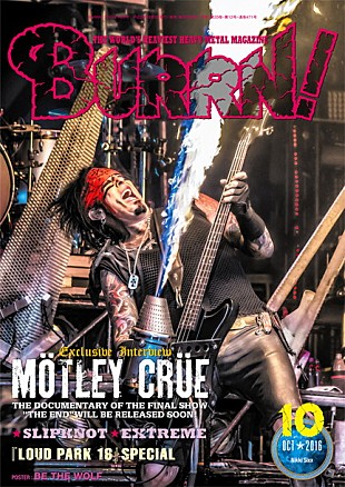 「モトリー・クルー『BURRN!10月号』で大特集！ ニッキー・シックス最新独占インタビュー掲載」
