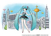 初音ミク「“手塚治虫タッチの初音ミク”冨田勲追悼特別公演とのコラボイラスト公開」1枚目/3