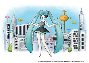 「“手塚治虫タッチの初音ミク”冨田勲追悼特別公演とのコラボイラスト公開」