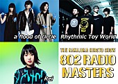 a flood of circle「【802RADIO MASTERS SPECIAL LIVE DARS SWEET EMOTION】開催決定！a flood of circle／Rhythmic Toy World／Rei出演」1枚目/3