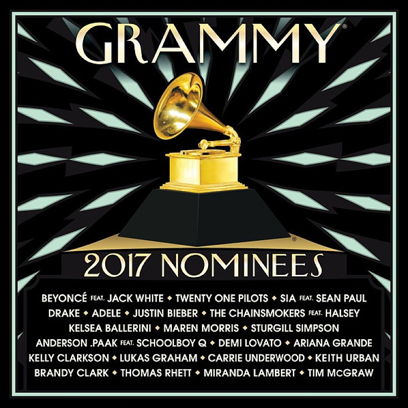 ビヨンセ「【グラミー賞】ノミネート楽曲コンピ『2017 GRAMMY（R）ノミニーズ』ビヨンセ/ドレイク/ジャスティン・ビーバーら全21曲収録」1枚目/1