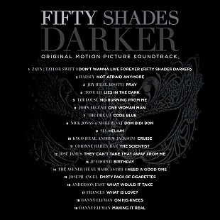 「テイラー＆ゼイン/シーア/ジョン・レジェンド、映画『フィフティ・シェイズ・ダーカー』サントラのトラックリストが明らかに」