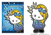 YOSHIKI「YOSHIKI×ハローキティ「yoshikitty」新デザインは初のブルー！ モチーフは「CELEBRATION」MV衣装」1枚目/1