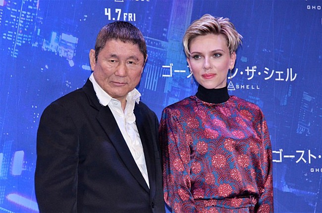 「ビ－トたけし「さすがこの人はプロ」　“部下”のスカ－レット・ヨハンソンを絶賛」1枚目/1