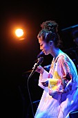 bird「馴染みのメンバーとリラックスして歌うbirdのプレミアムなアコースティック・ライブ。水飛沫のように爽やかで躍動的な歌声に酔い痴れる初夏の宵」1枚目/4