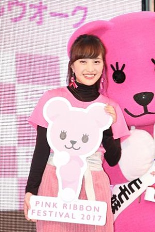 「ももクロ百田夏菜子、乳がん啓発イベントに登場　「見たいドラマが始まる３０分前にお風呂に入る」」