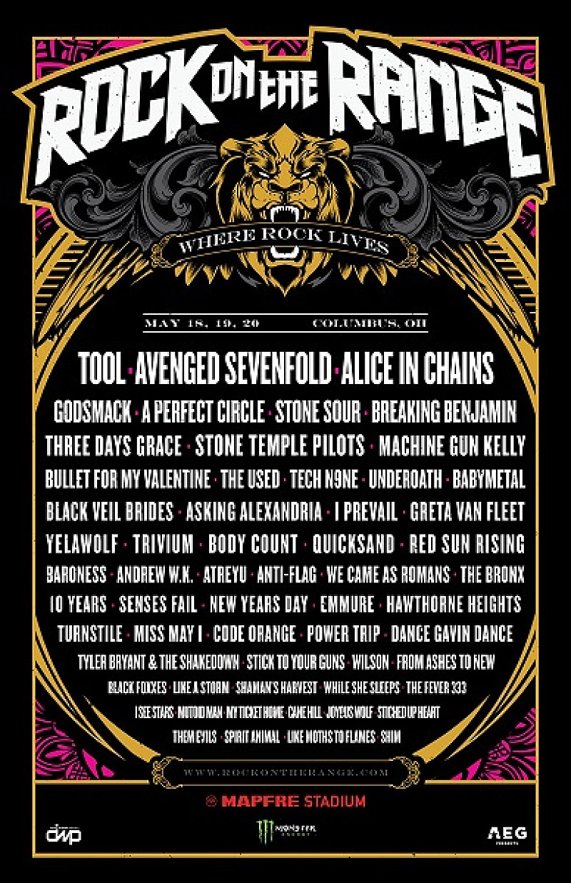 BABYMETAL、オハイオ開催【Rock On The Range 2018】に出演決定