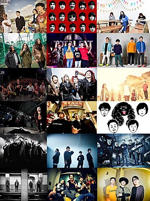 「MONOEYES 超豪華な対バンツアー！ アジカン/ホルモン/Dragon Ash/キュウソ/マンウィズなど全17組」