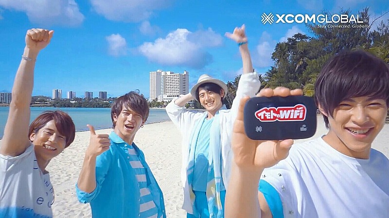 「九星隊出演のCM『イモトのWiFi グアム編』4/14オンエア開始」1枚目/2