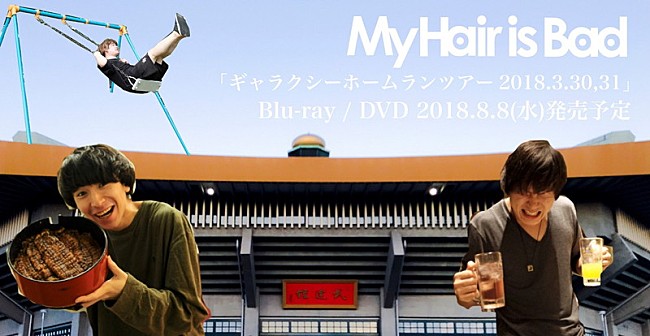 「My Hair is Bad 武道館ライブが映像化！ 初にして即日完売2DAYSのセットリスト完全収録」1枚目/1