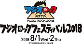 「電気グルーヴ、矢野顕子、THE BEATNIKSら出演【フジオロックフェスティバル2018】開催決定」1枚目/1