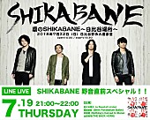 9mm Parabellum Bullet「9mm菅原/バクホン山田ら出演 【夏のSHIKABANE】開催直前スペシャルがLINE LIVEにて生配信決定」1枚目/1