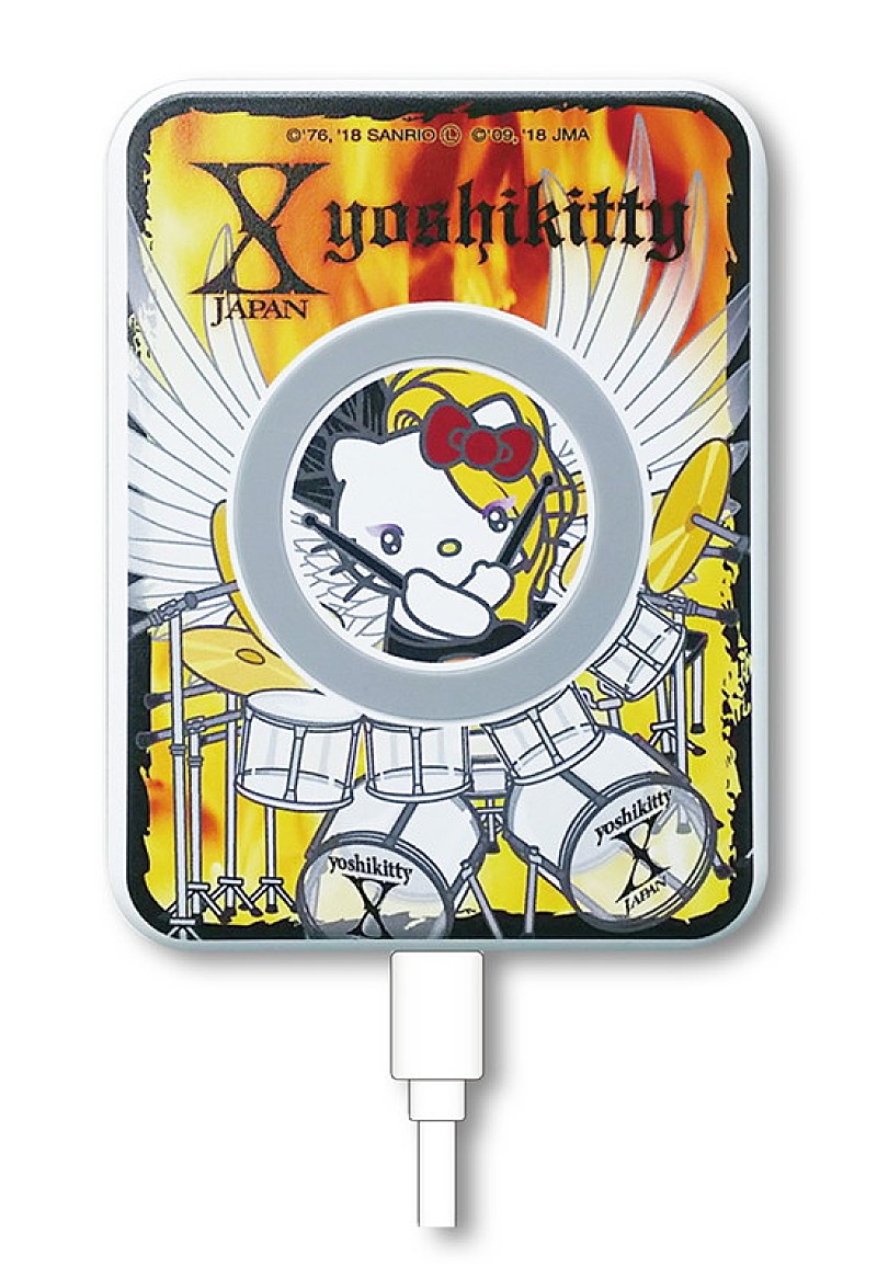 YOSHIKI×ハローキティ「yoshikitty」可愛いワイヤレス充電器が登場 