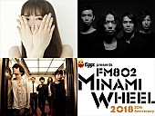 ザ・バックホーン「【FM802 MINAMI WHEEL 2018】20回記念枠に阿部真央、BIGMAMA、THE BACK HORNが出演決定＆タイムテーブル発表」1枚目/2