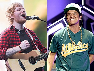 「ブルーノ・マーズ、エド・シーランに「ハッピー・バースデー」を2度も歌ってもらう動画を公開」