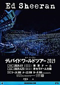 エド・シーラン「エド・シーラン、2019年4月に東京ドーム＆京セラドームにて来日公演を開催」1枚目/1