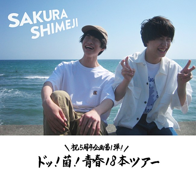 さくらしめじ「さくらしめじ【ドッ！菌！青春18本ツアー】東京追加公演が開催決定」1枚目/2