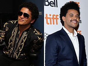 「ブルーノ・マーズ、ザ・ウィークエンドの新しい口髭に反応」