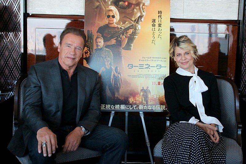 『ターミネーター』アーノルド・シュワルツェネッガー＆リンダ・ハミルトン来日インタビュー　続編の可能性は「ファン次第」