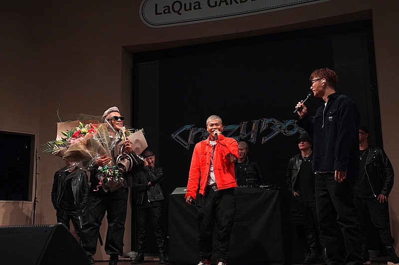 CrazyBoy、EXILE SHOKICHI＆LIKIYA（RAMPAGE）も駆け付けたリリース記念ミニライブ