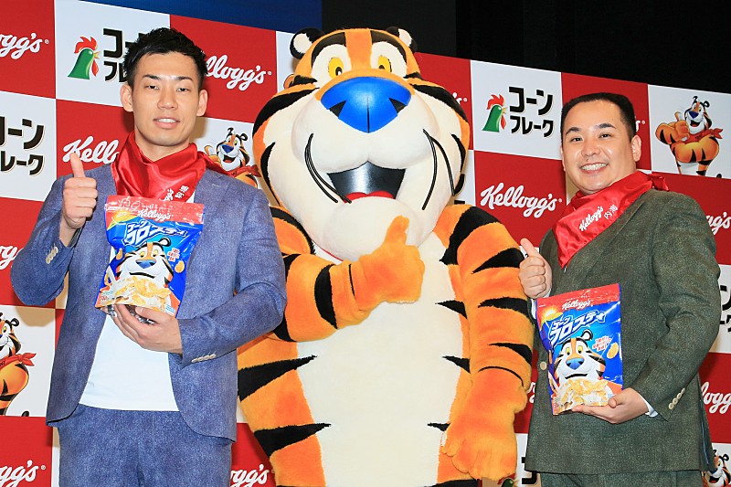 「ミルクボ-イ「人生最後のご飯でもいける」 ケロッグ公式応援サポ-タ-に就任」1枚目/1
