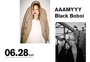 「AAAMYYY×Black Boboi、6月に2マンライブ開催」