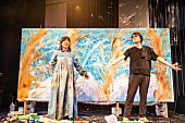 大宮エリー「＜ライブレポート＞『大宮エリーの即興美術館』YO-KINGの音楽のバイブスが絵に」1枚目/10