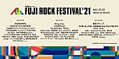 「【FUJI ROCK FESTIVAL &amp;#039;21】出演日別ラインナップ第1弾発表」1枚目/1