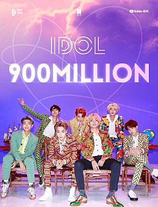 「BTS「IDOL」のMVが9億ビューを突破」