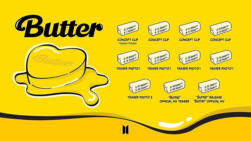 BTS「BTS、新曲「Butter」プロモーションスケジュールを公開」1枚目/1