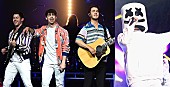 ジョナス・ブラザーズ「【2021 #BBMAs】ジョナス・ブラザーズ＆マシュメロのパフォーマンスが決定」1枚目/1