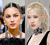 オリヴィア・ロドリゴ「【2021メット・ガラ】オリヴィア・ロドリゴ、BLACKPINKロゼとのセルフィーを投稿」1枚目/1