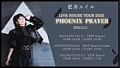 藍井エイル「藍井エイル、ニューシングル『PHOENIX PRAYER』発売記念のZeppツアー開催」1枚目/2