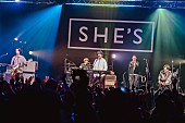 SHE`S「SHE’S、地元大阪で結成10周年ツアーファイナル「これからも忘れられない一日をたくさん渡せるように」」1枚目/13