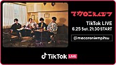 マカロニえんぴつ「マカロニえんぴつ、趣向を凝らした初のTikTok LIVE開催へ　「#マカロック賞」でユーザーにも出演チャンス」1枚目/1