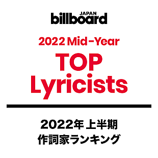 「【ビルボード 2022年上半期TOP Lyricists】Ayaseが優里を抑えて1位に　はっとり／石原慎也がトップ10に登場」