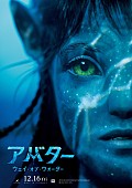 「『アバタ－』最新作、日本公開日が12月16日に決定　美しいナヴィの少女が描かれたポスタ－＆場面写真が公開に」1枚目/1