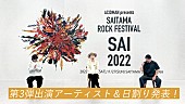 「ACIDMAN【SAITAMA ROCK FESTIVAL “SAI” 2022】出演アーティスト第3弾コメント」2枚目/2