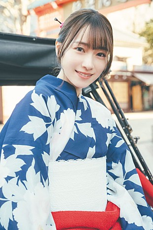 「守屋麗奈（櫻坂46）1st写真集よりアザーカット3枚公開、浅草で浴衣／お泊まりで古着T／ワンピース」